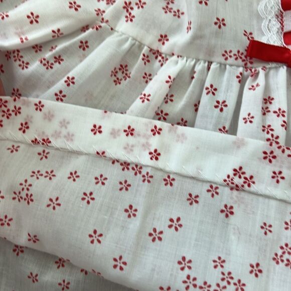 Vintage New York Kids 24M red Floral Ruffle Holiday Dress - Picture 11 of 15